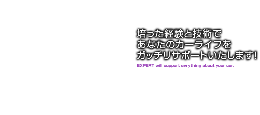 培った経験と技術であなたのカーライフをガッチリサポートいたします！